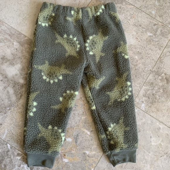 Carters Kids 2 Piece Set Fleece Dinosaur Hoodie Sweatshirt & Pants 3T Toddler - Picture 5 of 10